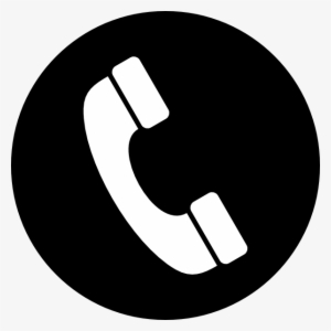 Phone Icon In A Circle - Phone Icon Png Black #113921