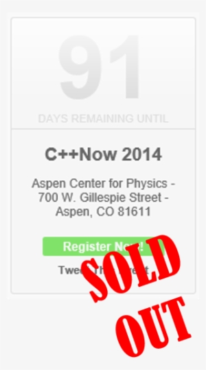 Cppnow14-soldout - Poster #114277 Cppnow14-soldout - Poster #114277