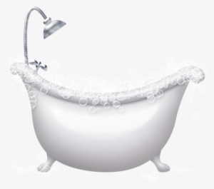 White Bathtub Transparent Image - Dessin Baignoire #114889