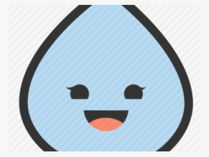 Raindrop Clipart Realistic - Cartoon #114975