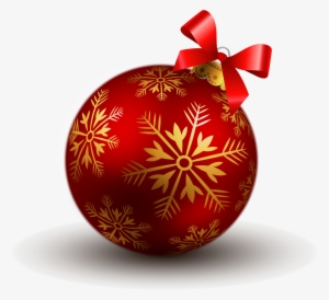 Christmas Ball Toy Png Image - Boule De Noel Rouge Et #115416