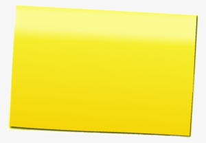 Post-it Sticker Small Yellow Emtpy Single Left Up - Yellow Post It Png #115506