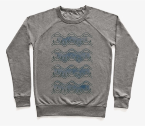 Watercolor Mountains Pullover #115870