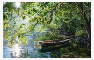 Watercolor Water, Watercolor Landscape, Watercolor - Весна Пейзаж Акварель #116792