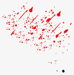 Blood - Red Paint Splatter Png #116956