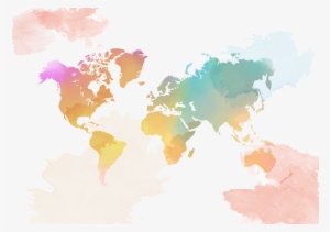 Africa World Map Globe - Watercolor World Map Free Printable #117074