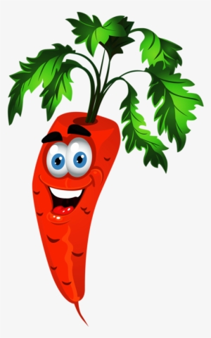 Fruits Clipart Carrot - Animation Fruits And Vegetables #117500