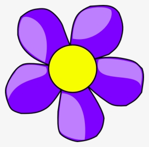 Purple Flower Clipart - Purple Clipart Flower #117632