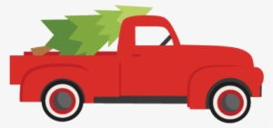 Decorate Clipart Truck - Red Truck Christmas Tree Clipart #117634
