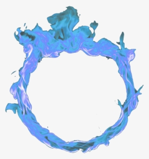 Circle Blue Fire Png - Circulo De Fuego Png #118175