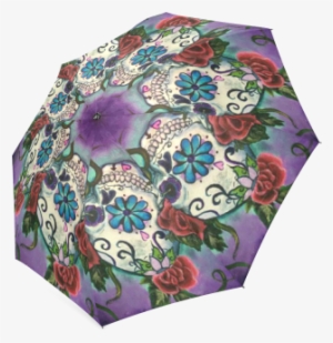 Interestprint Hipster Sugar Skull Flowers Foldable #118438