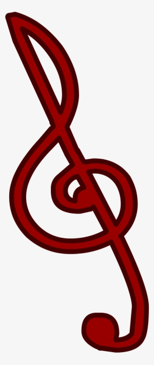Treble Clef - Png - Treble Clef Red Png #118530