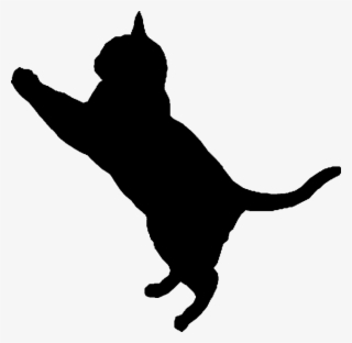 Image Stock Black Cat Clipart Png - Cat Silhouette Transparent Background #118608