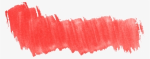 Red Vector Brush Stroke - Watercolor Brush Stroke Red #118869