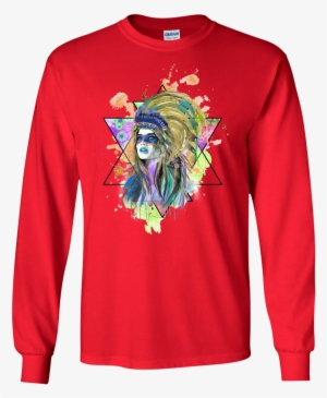 Watercolor Headdress Classic T-shirt #119976 Watercolor Headdress Classic T-shirt #119976