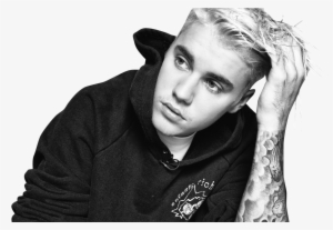 Justin Bieber Black & White Png Image - Justin Bieber Pencil Box #1100251