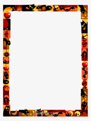 Halloween Frame Royalty Free Vector Clip Art Illustration - Halloween #1100484
