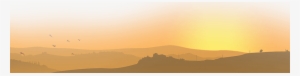 A Picture Of A Sunset Behind Rolling Hills With Birds - Transparent Background Hills Png #1100651 A Picture Of A Sunset Behind Rolling Hills With Birds - Transparent Background Hills Png #1100651