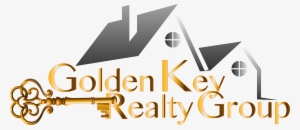 Golden Key Realty Group With House Background - Graphic Design #1100887