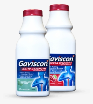 Gaviscon Liquid Bottles - Gaviscon Extra Strength Liquid Antacide Cool Mint Flavor #1101118