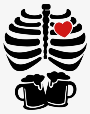 Halloween Ribcage With Heart - Rib Cage #1101245