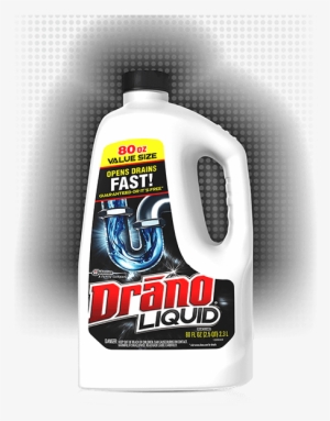 Drano Liquid Drain Cleaner 80oz Front - Drano Liquid Clog Remover 80oz #1101490