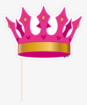 Party Photobooth Props Figure Pink Crown - Crown Photo Booth #1101564