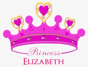 Pink Color, Girly Crown Symbolize A Cute Lovely Princess - Princess Customized Shower Curtain #1101853