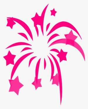 Fireworks Vector Pink - 4th Of July Clipart #1101923