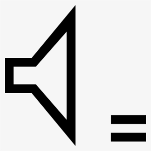 Speaker Outline With Equal Sign Vector - Sinal De Igual Em Desenho #1102171