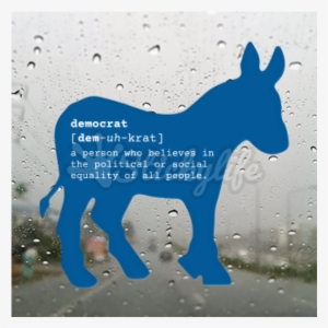 Donkey Decal - Democratic Republicans Symbol 1800 #1102491