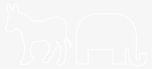 The Elephant And Donkey In The Room - Crowne Plaza White Logo #1102654