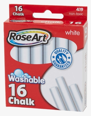 Washable White Chalk - Rose Art Colored Chalk - 16 Pieces #1102849