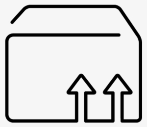 Package Box Outline With Up Arrows Vector - Gao Einsatz Jalousienschalter Aus Kunststoff Für Innen, #1102943