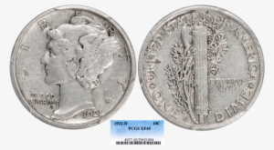1921 D 10c Pcgs45 #1103268