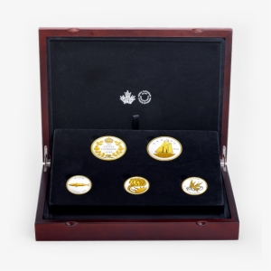 Pure Silver Gold Plated 5 Coin Set - 2017 Fine Silver Five-coin Set - Legacy #1103544