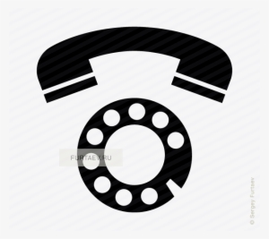 Vector Icon Of Rotary Dial And Handset - Free Rotary Phone Vector #1103640