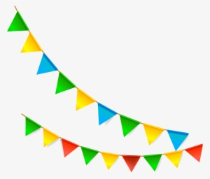 Vector Transparent Library Bunting Pennon Cartoon Flags - Decoration Flag Png #1104602