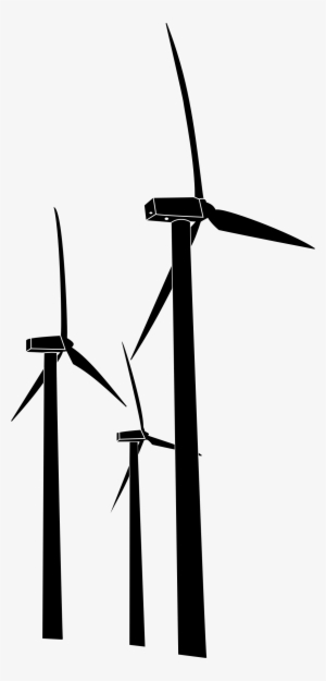 Turbine Clipart Windmill - Wind Turbine Silhouette Png #1105326