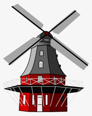 Windmill - Dutch Windmill Vector Png #1105369