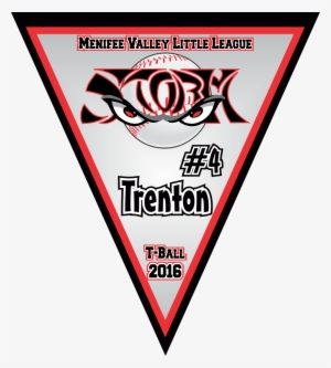Mvll T-ball Storm 2016 Triangle Pennant Sample #1105626