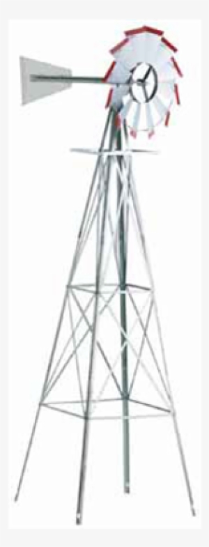 Smv Industries 8' Decorative Windmill Silver And Red - Smv Industries ...