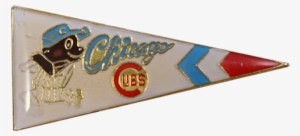 Vintage Chicago Cubs Pennant Pin, Vintage Pin, Peabe, - Wallet #1105765