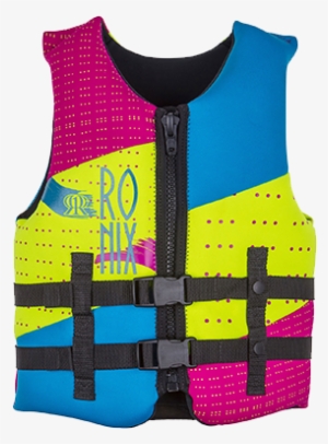 2018 Ronix August Girls Youth - Ronix August Girls Youth (50-90 Lbs) Cga Vest 2017 #1105834