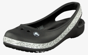Crocs Genna Ii Hearts Flat Gs Black 50535-00 Womens - Crocs Genna Hearts Black #1105877