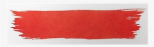 Paint Brush Stroke Red #1106074