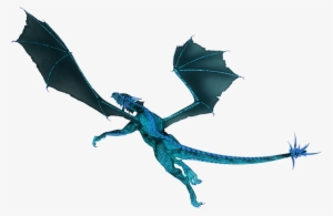Blue Flying Dragon Clipart - Flying Blue Dragon Png #1107258