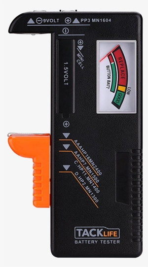 Tacklife Mbt01 Battery Tester - Universal Battery Tester Aa Aaa C D 9v Button Checker #1107734