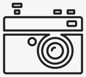 80's Camera Outline Rubber Stamp - Rubber Stamping #1107852