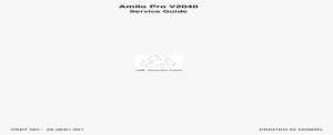 Fujitsu Siemens Amilo Pro V2040 Service Guide Pdf Document - Document #1107907
